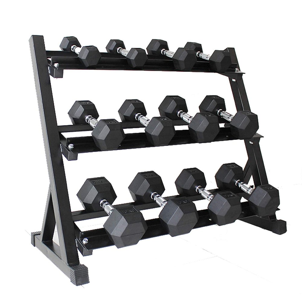 Dumbbell Rack Weight Rack, 3-Tier Vertical Dumbbell Rack Dumbbell Storage Rack Multi-function Locker Suitable For Home Weight Workout Accessories