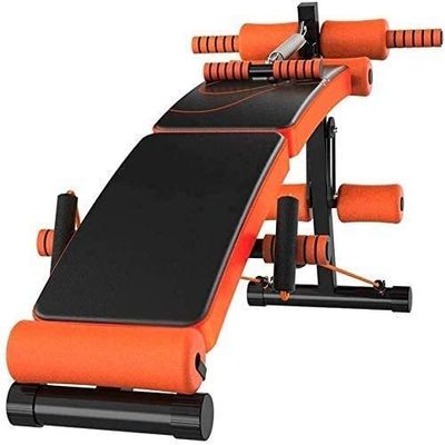 Adjustable Sit Up Bench Weight Bench - Double Folding Adjustable Home Fitness Equipment Dumbbell Bench Sit-Up Board, Stable and Safe, Save Space, Suitable for A Variety of Sports