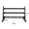 Dumbbell Rack Weight Rack, 3 Tier Steel Vertical Dumbbell Rack Weight Racks For Home Workout Does Not Include Dumbbells, 3 Sizes view 2