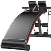 GeRRiT Sit-Up Dumbbell Bench Roman Chair, Weight Bench Adjustable Workout Bench Home Auxiliary Abdomen, with Drawstring and Spring Booster Foldable Multi-Range Adjustment view 1