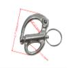 Marine Grade 316 Stainless Steel Fixed Shackle Hand Pull Quick Hanging Shackle snap Hook for Hoisting Rope Suspension (4Pcs, 2-3/4"(69mm)) view 4
