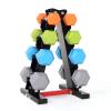 GeRRiT Solid Steel Dumbbell Rack Holder, A-Frame Dumbbell Storage Racks 4 Tier, Free Weights Dumbbells Set for Home Exercise, Weight Tower for Dumbbells view 3