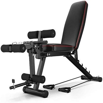 Adjustable Weight Bench Dumbbell Bench Foldable Weight Lifting Heavy Duty, Flat Incline Decline Multiuse Exercise Home Fitness Equipment