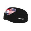 I Love America and Iowa Headbands for Women Men Breathable Sports Headband Outdoor Interior Sports Wicking Hair Ties Leisure Hair Bands view 1