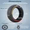 Felixstory 8.5x2.0 inch Off-road Solid Rubber Tire replacement for Gotrax GXL V2/XR/APEX XL Hiboy S2 Xiaomi M365/Pro Electric Scooter, 50/75-6.1 Solid Tire Replacement (3 Color 1pc) view 2