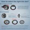 Felixstory 8.5x2.0 inch Off-road Solid Rubber Tire replacement for Gotrax GXL V2/XR/APEX XL Hiboy S2 Xiaomi M365/Pro Electric Scooter, 50/75-6.1 Solid Tire Replacement (3 Color 1pc) view 3