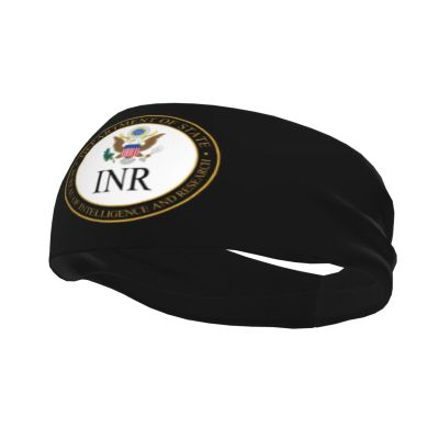 Bureau of Intelligence and Research Seal Headbands for Women Men Breathable Sports Headband Outdoor Interior Sports Wicking Hair Ties Leisure Hair Bands