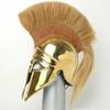 Generic Halloween Greek Corinthian Helmet 18GA Medieval Knight Spartan Helmet, Medium, Gold view 1