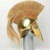 Generic Halloween Greek Corinthian Helmet 18GA Medieval Knight Spartan Helmet, Medium, Gold view 3