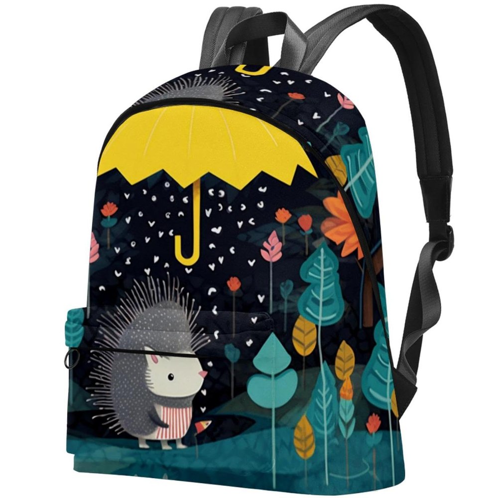 YTYVAGT Travel Backpack,Work Backpack,Back Pack,Umbrella Cartoon Forest Animal Raining,Backpack