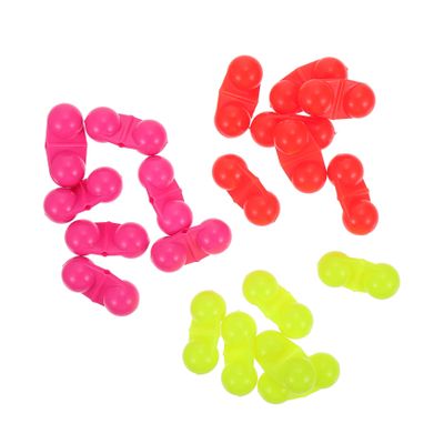 LIOOBO 60pcs Fishing Alarm Bells Rattle Beads High Sensitivity Double Rattle Beads for Freshwater and Saltwater Fishing Plastic Fish Lure Accessories
