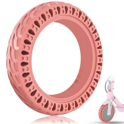 Felixstory Pink 8.5x2.0 inch Solid Rubber Tire, 50/75-6.1 Scooter Tire Fit for Gotrax GXL V2/XR/APEX XL Hiboy S2/S2R Xiaomi M365/Pro Electric Scooter, Explosion-Proof Front Rear Replacement Tire