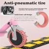Felixstory Pink 8.5x2.0 inch Solid Rubber Tire, 50/75-6.1 Scooter Tire Fit for Gotrax GXL V2/XR/APEX XL Hiboy S2/S2R Xiaomi M365/Pro Electric Scooter, Explosion-Proof Front Rear Replacement Tire view 4