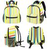 YTYVAGT Travel Backpack,Work Backpack,Back Pack,Yellow Red Blue Stripes,Backpack view 4