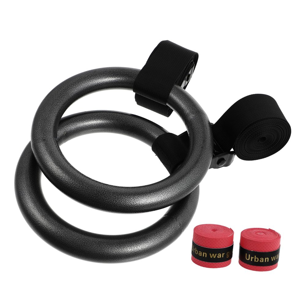 BESPORTBLE 2 Pcs Sturdy Gymnastics Rings Workout Exercise Handles for Fitness Home Gym Equipment Durable Wear-Resistant Random Color