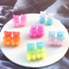 JAGTRADE 6 Pair Fashion Lovely Candy Color Cartoon Resin Gummy Bear Ear Studs Earrings view 3