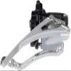 microSHIFT Mezzo Trekking Front Derailleur - 7/8-Speed Triple 48/38/28t Band, Black/Silver view 1