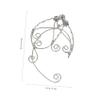 GALPADA 2pcs Fashionable Fairyism Ear Cuffs for Women Stylish Copper Clip Earrings No Piercing Required for Parties and Everyday Wear Elegant Ear Accessories Silver view 2