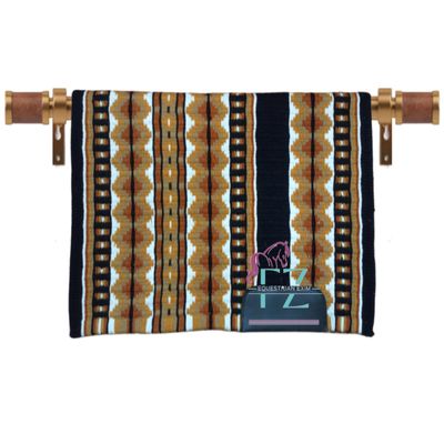 Angel Sales Premium Equestrian Show Pad for Horseback Riding (Multicolour); Size: 34 * 42 Inch - TSKEXM_FZ-144F, Black Base