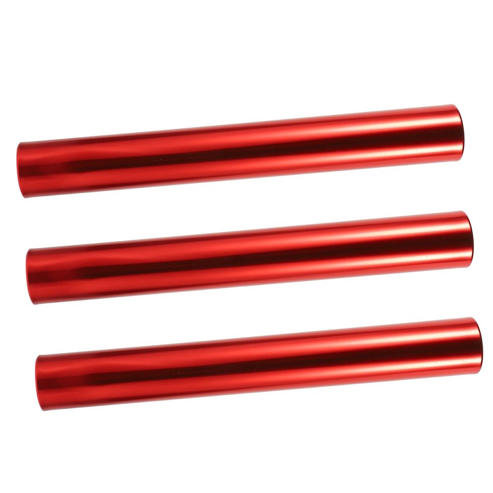 BESPORTBLE 3pcs Aluminum Alloy Relay Baton for Races Durable Comfortable Grip Smooth Surface for Safe Relay Events