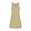 V Neck Dress for Women Summer Casual T Shirt Dresses Beach Cover up Tank Dress Sleeveless Loose Fit Flowy Mini Dress Khaki view 3