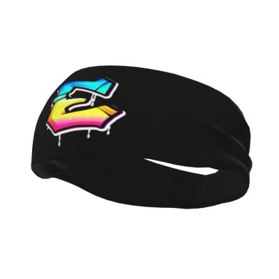 Color Letter E Headbands for Women Men Breathable Sports Headband Outdoor Interior Sports Wicking Hair Ties Leisure Hair Bands