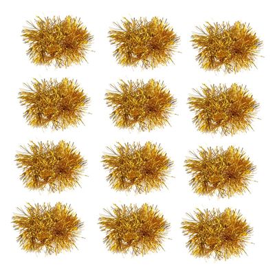 BESPORTBLE Cheerleading Props 12 Pcs Pom Poms Reusable Bright for Sports Meetings and Dance Shows