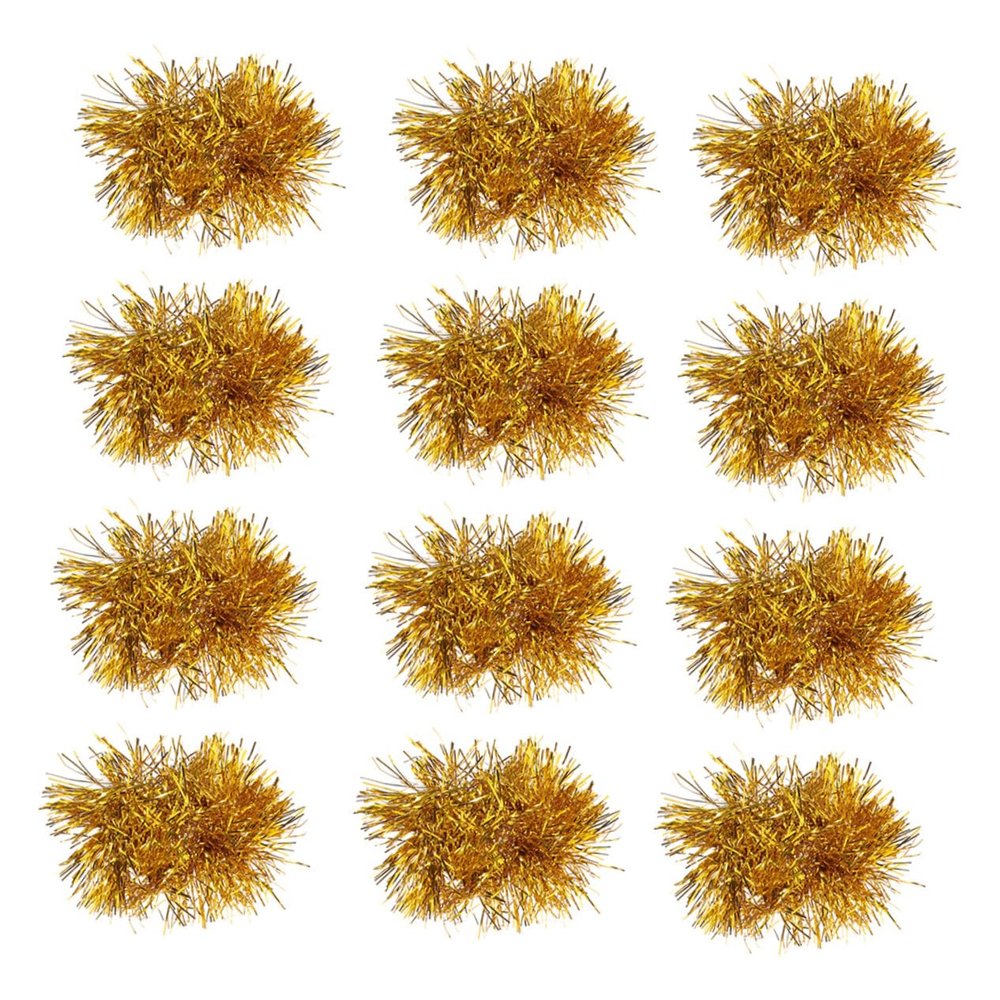BESPORTBLE Cheerleading Props 12 Pcs Pom Poms Reusable Bright for Sports Meetings and Dance Shows