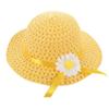 NineFit Basics Kids Baby Beach traw Sun Visor Hats Summer Floral Wide Brim Beach  rotection Hat Newborn Baby (Yellow, One Size) view 1