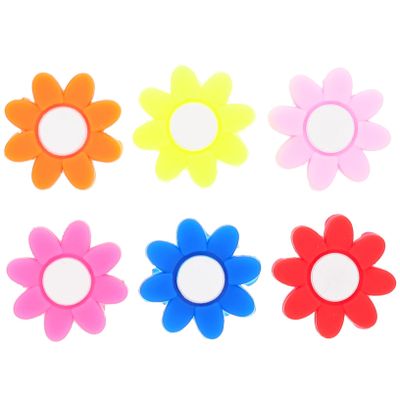 BESPORTBLE 12pcs Flower Tennis Dampeners Racket Absorbers for Enhanced Performance Compatible All Racket Types for Serious Players Seeking Comfort and Style