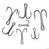 Cuoyuqie 50pcs Stainless Steel Double Fishing Hook Strong Saltwater Frog Toad Hooks (4# 50pcs) view 3