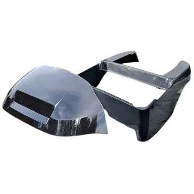Sourcefy Rear Body and Front Cowl Set for Club Car - Model Precedent - Model Year 2004-Up - Color Black - Flexible Molded Plastic - Compatible Equipment Golf Cart - 05-A01 OEM