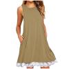Casual Summer Dresses for Women 2024 Sleeveless V Neck Sundress Loose Spring Dresses for Women Midi Dress with Pockets view 1