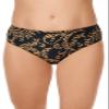 Amoena Womens Sri Lanka Bikini Bottoms Black/Gold 10 view 1