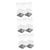 Angoily 12pcs Clear Square Cube Storage Boxes Transparent Display Case for Organizing Jewelry Collectibles and Crafts for Weddings and Daily Use view 1
