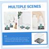 Angoily 12pcs Clear Square Cube Storage Boxes Transparent Display Case for Organizing Jewelry Collectibles and Crafts for Weddings and Daily Use view 2
