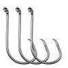 Cuoyuqie 100pcs 7384 2X Strong Offset Sport Circle Fishing Hooks Black Octopus Fish Hooks 2/0-8/0 (8/0 100pcs) view 1