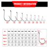 Cuoyuqie 100pcs 7384 2X Strong Offset Sport Circle Fishing Hooks Black Octopus Fish Hooks 2/0-8/0 (8/0 100pcs) view 4