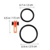 POPETPOP 30pcs Fishing Hook Keepers Bait Holders for Fishing Rods Easy Installation Fits Orange Essential view 3