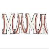 Mama Baseball Chenille Iron On Patch - Make Your Own Shirt Multi view 1