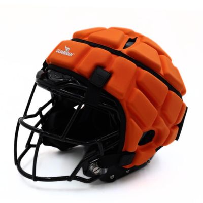 Guardian Cap - Soft-Shell Helmet Cover for Football and Lacrosse - Reduces Impact and Protects Helmets - One Size Fits All for Youth, High School and College Programs - Orange