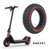 9.5x2.5-6.1 Off-Road Solid Tire Replacement for NIU KQi3 Pro/Max/Sport Scooter - Puncture-Free, Hassle-Free Maintenance - Anti-Skid, Shockproof 9.5 x 2.50 inch Tubeless Tire (Red 2Pcs) view 2