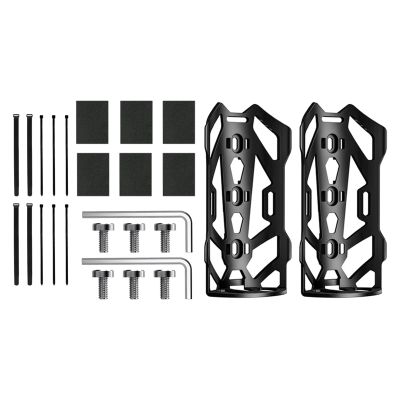 B Baosity Bike Bag Holder Water Bottle Holder Luggage Bag Mount Holder Bicycle Bag Mount for Front Fork Bicycle Equipment Accessories, Wide, Medium