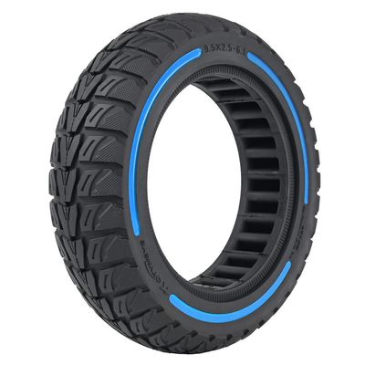 9.5x2.5-6.1 Off-Road Solid Tire Replacement for NIU KQi3 Pro/Max/Sport Scooter - Puncture-Free, Hassle-Free Maintenance - Anti-Skid, Shockproof 9.5 x 2.50 inch Tubeless Tire (Blue 1Pc)