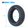 9.5x2.5-6.1 Off-Road Solid Tire Replacement for NIU KQi3 Pro/Max/Sport Scooter - Puncture-Free, Hassle-Free Maintenance - Anti-Skid, Shockproof 9.5 x 2.50 inch Tubeless Tire (Blue 1Pc) view 2