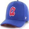 47 MLB Grand Slam Cooperstown Team Color Adjustable Snapback Structured Hat, Adult One Size Fits All - Atlanta Braves, Atlanta Braves Blue view 1