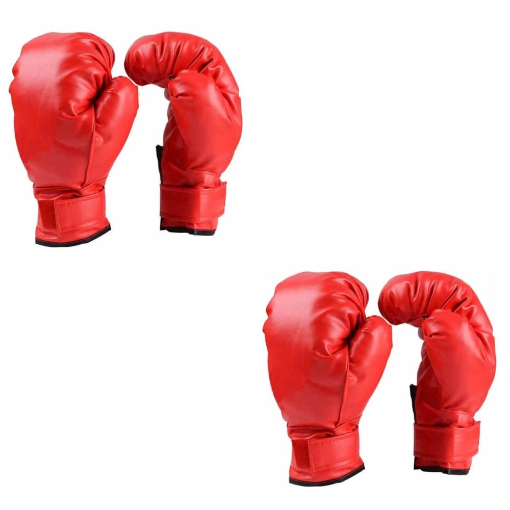 BESPORTBLE 2pcs Boys and Girls Boxing Gloves PVC Training Mitts Breathable Design Fit for Karate Thai