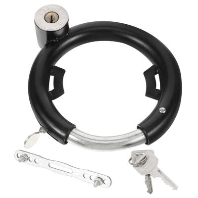 POPETPOP Reusable Bike Lock Heavy Duty Anti-Theft Round Steel Lock for Bicycles Electric Scooters and Mountain Bikes Durable and Wear-Resistant Design for Daily Use