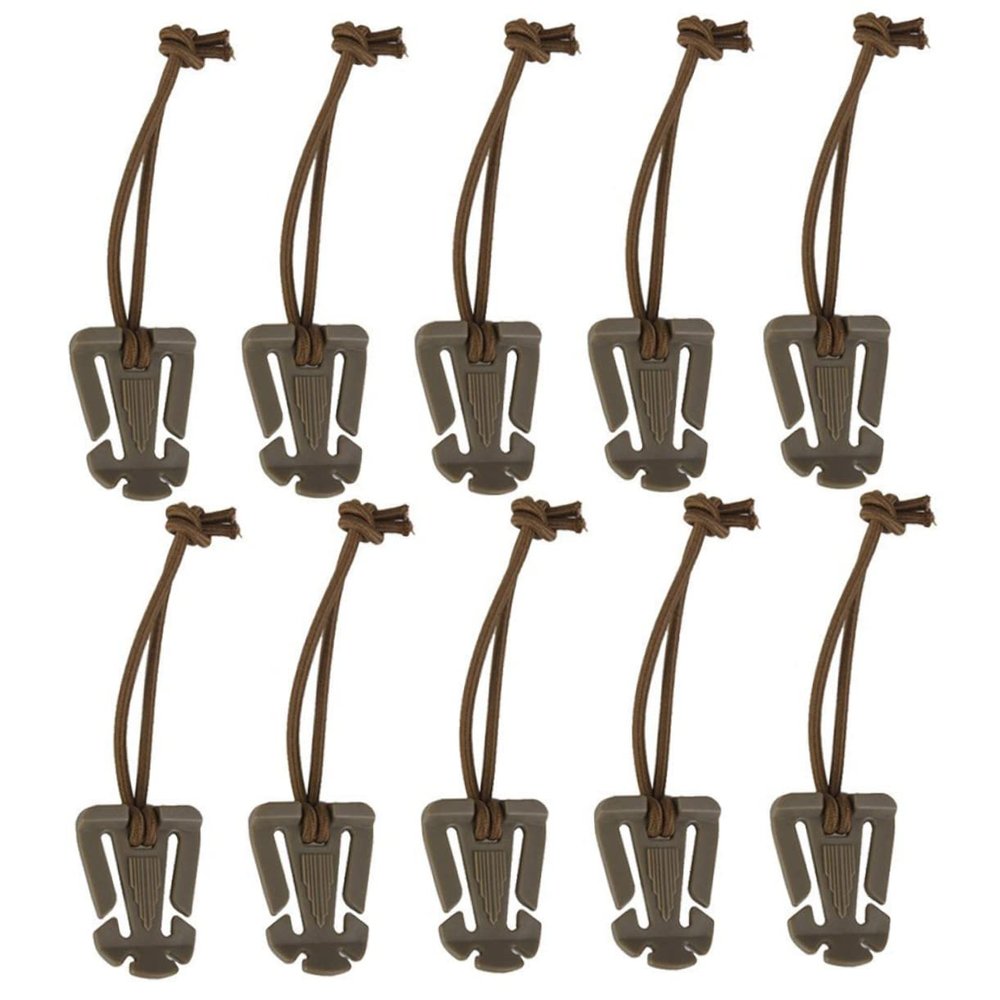balacoo 10pcs Elastic Webbing Buckles Bungee Strap Clips for Backpack Management Mud for Organizing Straps and Belts