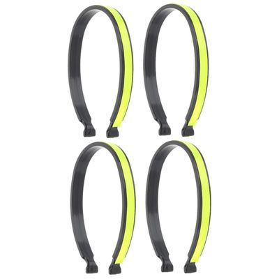 POPETPOP 4pcs Riding Trouser Reflective Bands Night Cycling Decor Elastic Leg Band Clip